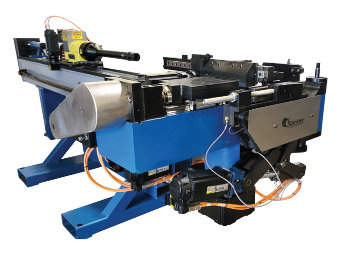 The Form-Line 1.5 is an all-electric 1.5" CNC tube bender that allows precision programming of all axes to control the rotary draw bending process.