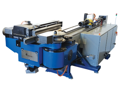 The Form-Line 4.0. An all-electric 4" CNC tube bender that allows precision programming of all axes to control the rotary draw bending process.