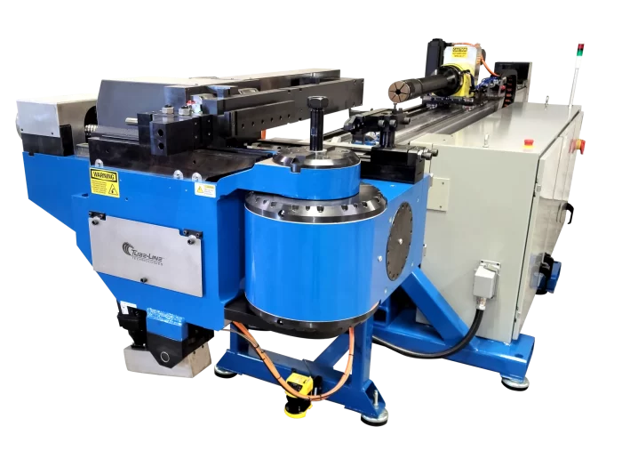 The Form-Line 3.0, an all-electric 3" CNC tube bender that allows precision programming of all axes to control the rotary draw bending process.